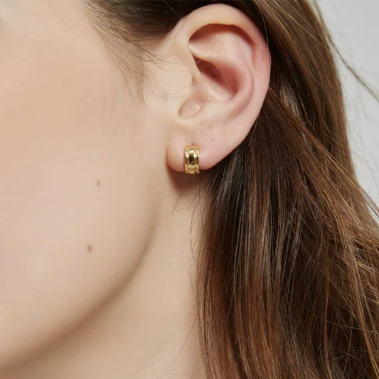 Sterling Silver Plain Hoop Earrings