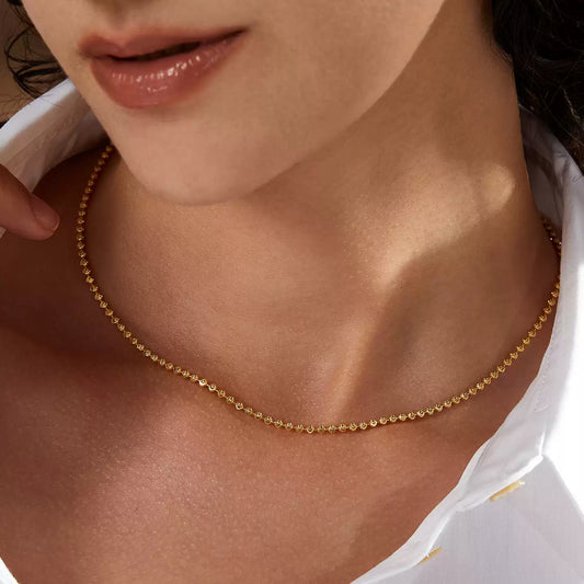 Sterling Silver Sparkling Necklace