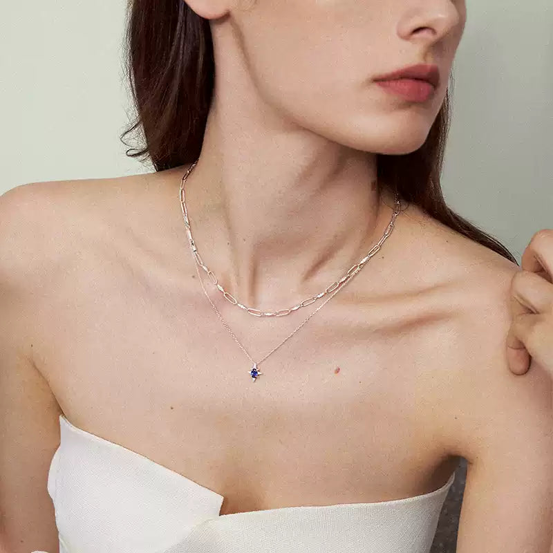 Sterling Silver Clavicle Necklace