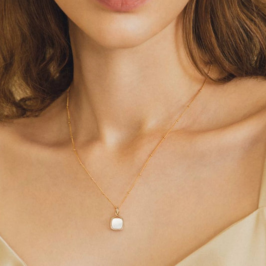 Sterling Silver Square Necklace