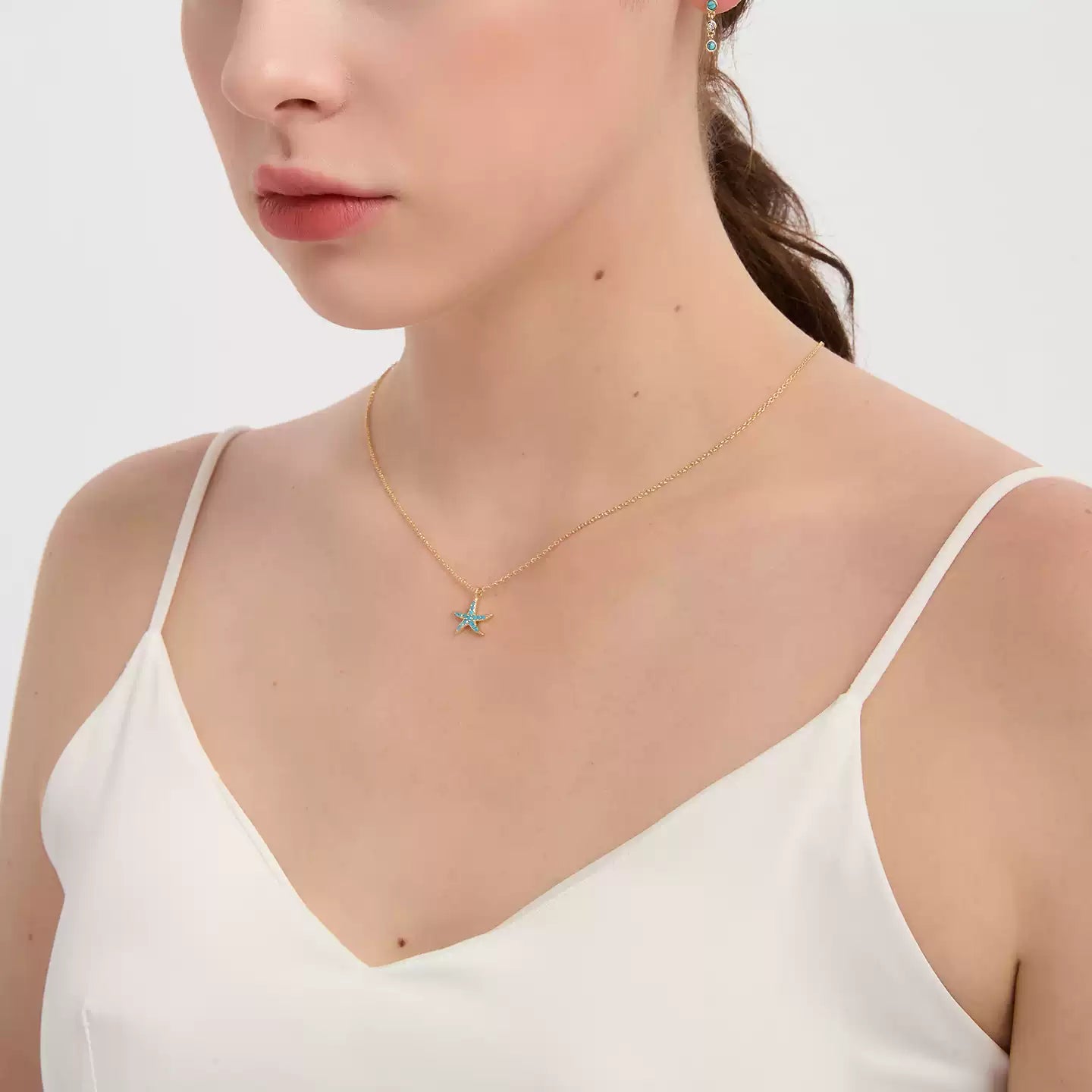 Sterling Silver Starfish Necklace