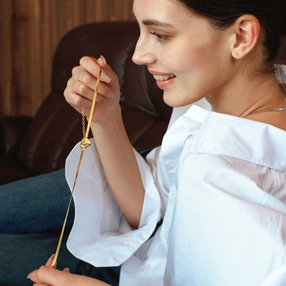 18K Gold Vermeil Herringbone Heart Necklace | S925 Sterling Silver Flat Snake Chain Choker | Declaras