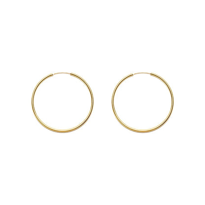 Sterling Silver Ultra-Fine Hoop Earrings