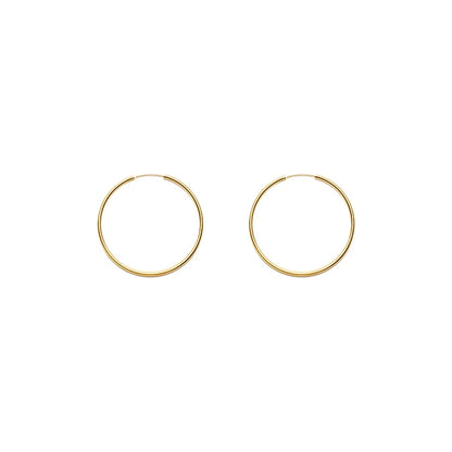 Sterling Silver Ultra-Fine Hoop Earrings