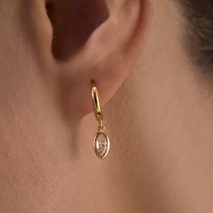 Sterling Silver Diamond Earrings
