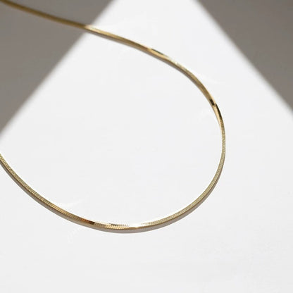 Sterling Silver Snake Bone Chain（2.4mm-3.2mm）