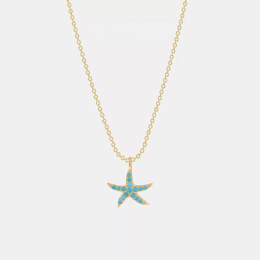 Sterling Silver Starfish Necklace
