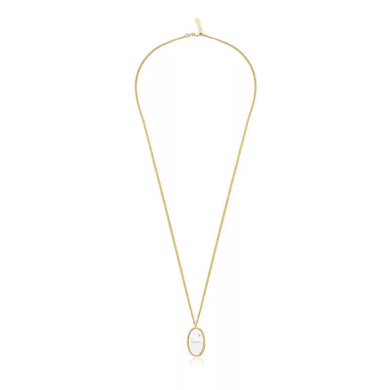 Sterling Silver Oval Pendant