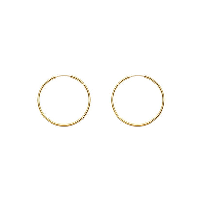 Sterling Silver Ultra-Fine Hoop Earrings