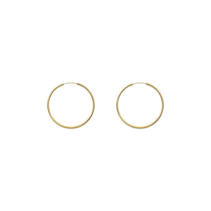 Sterling Silver Ultra-Fine Hoop Earrings