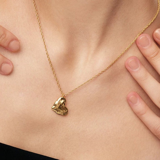 Sterling Silver Heart-Shaped Necklace