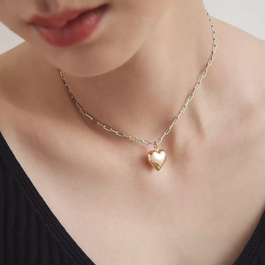 Sterling Silver Heart Pendant Necklace
