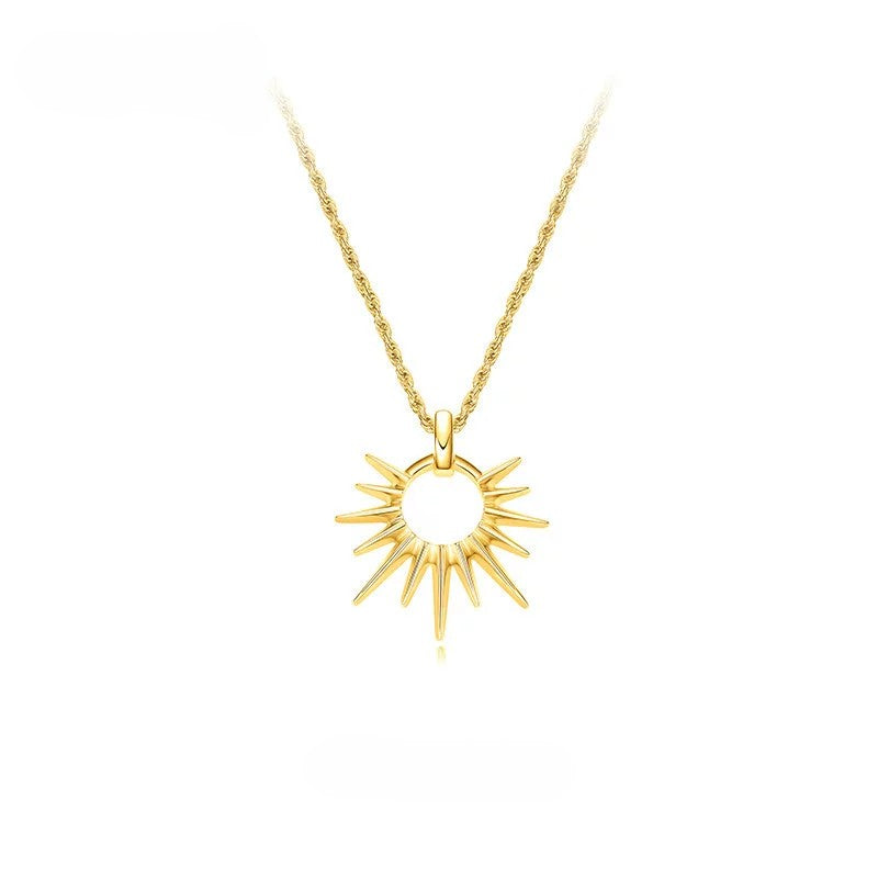 Sterling Silver Sun God Necklace