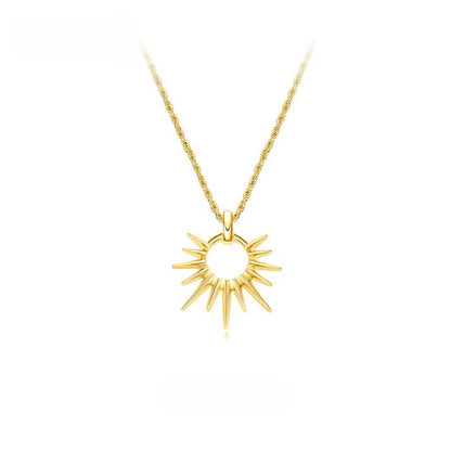 Sterling Silver Sun God Necklace