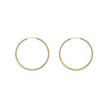 Sterling Silver Ultra-Fine Hoop Earrings