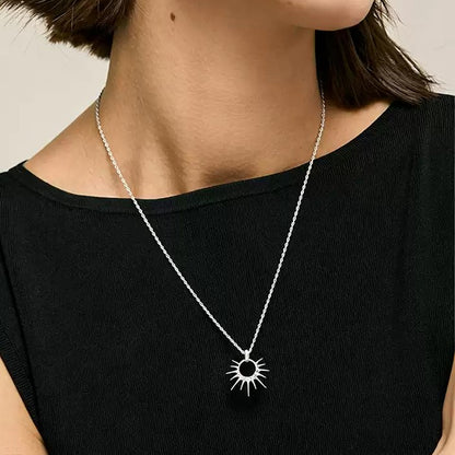 Sterling Silver Sun God Necklace
