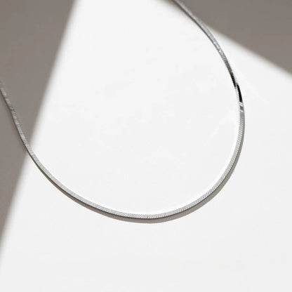 Sterling Silver Snake Bone Chain（2.4mm-3.2mm）