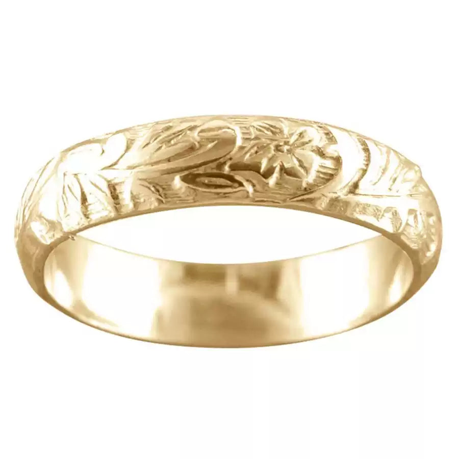 14K Gold-Filled Vintage Pattern Ring