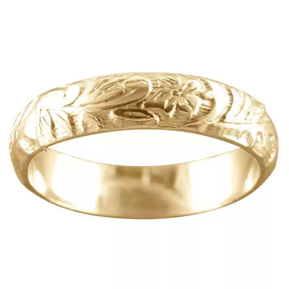 14K Gold-Filled Vintage Pattern Ring